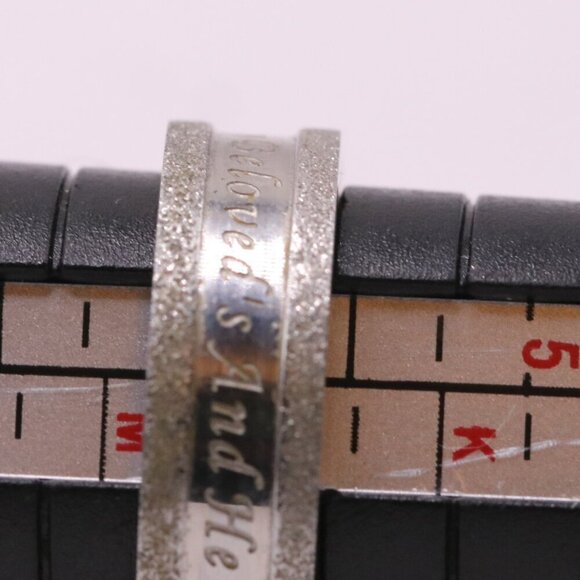 Size 6 Song of Songs Inscribed Band Made of 316L Stainless Steel - Picture 5 of 6